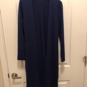 Long cashmere cardigan